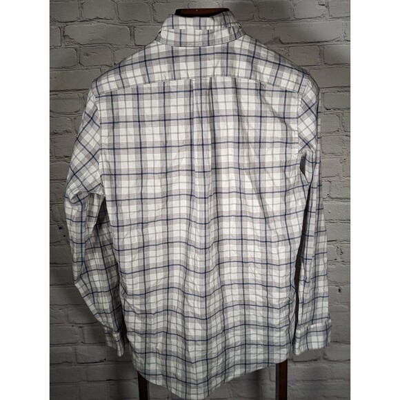 VINEYARD VINES Plaid Slim Fit Tucker Shirt Mens M Blue / Gray / White - Picture 4 of 8